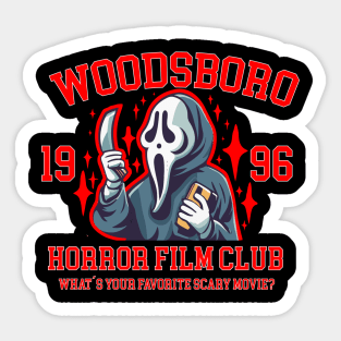 Woodsboro Scream Scary Movie Sticker